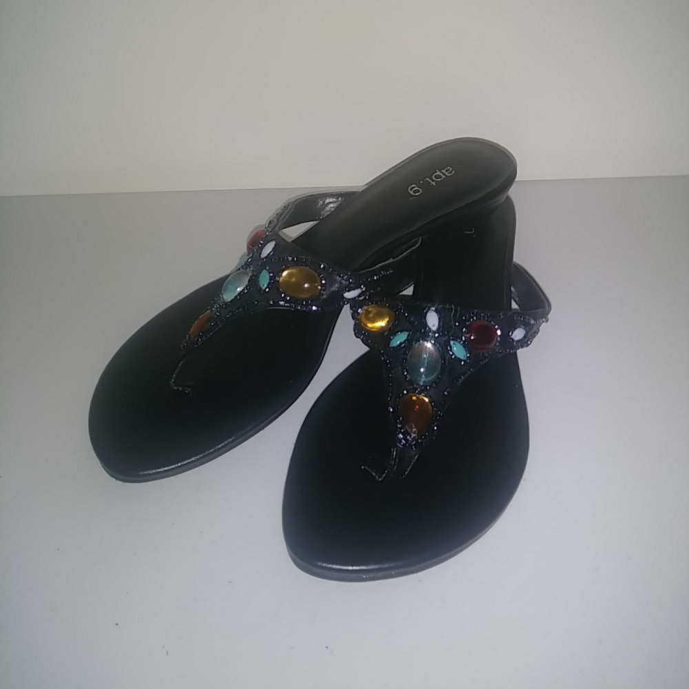 APT 9 Embellished Flip Flops EUC